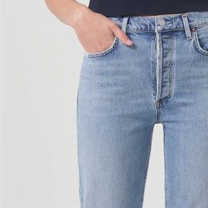 AGOLDE Riley High Rise Straight Crop